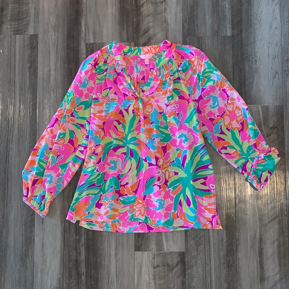 Lilly Pulitzer Tops - Lilly Pulitzer Elsa Size S
